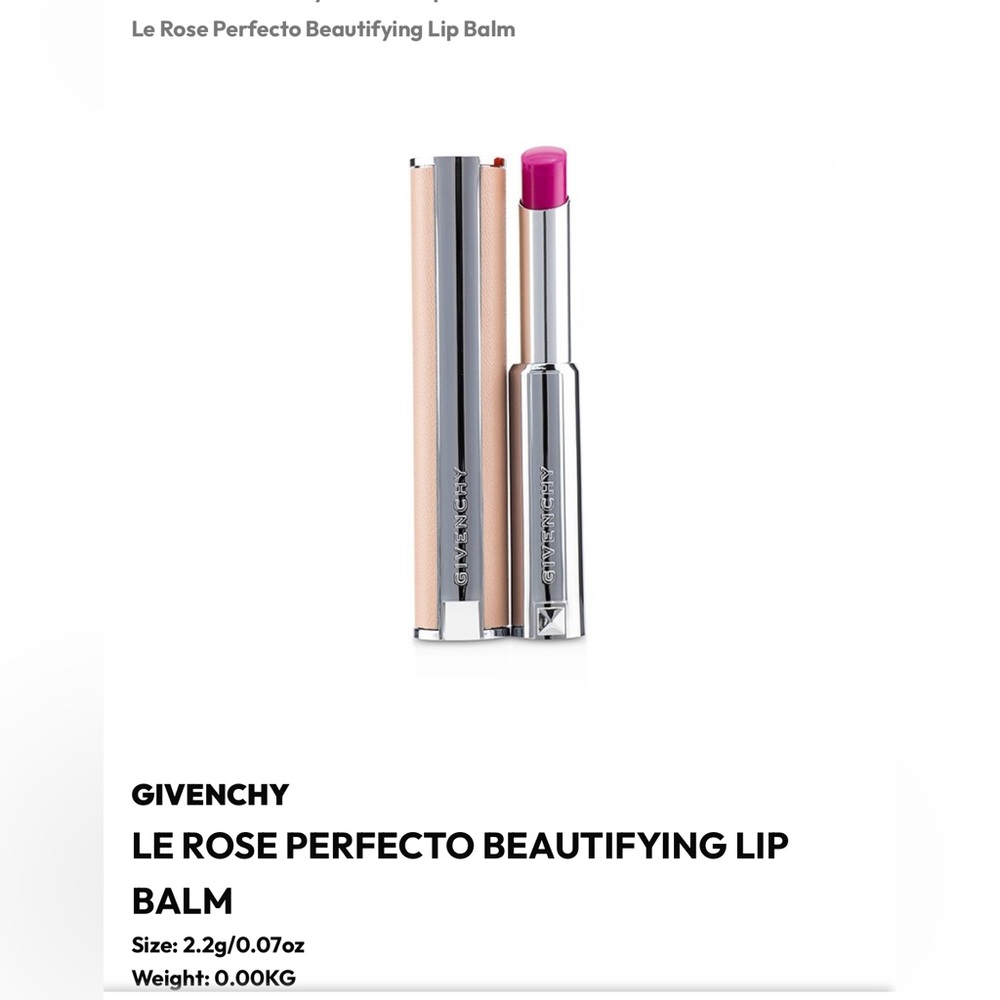 🆕 NWOB GIVENCHY Le Rouge Perfecto #202 Fearless Pink